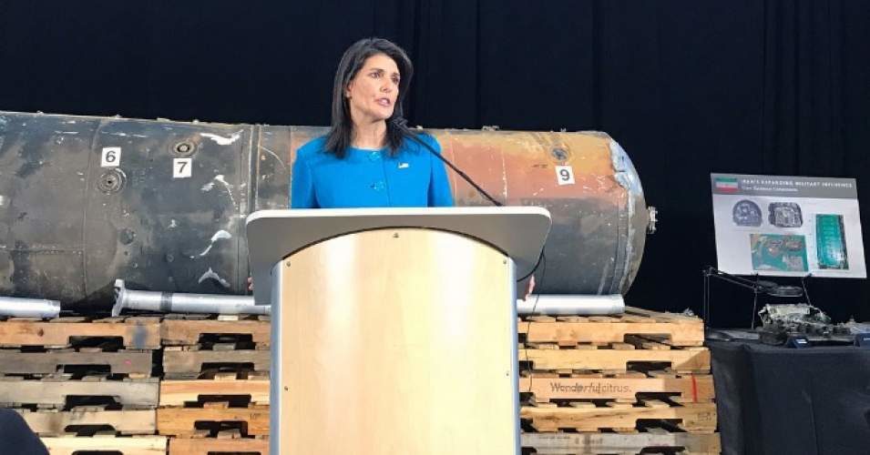 Click to enlarge U.S. Ambassador to the United Nations Nikki Haley