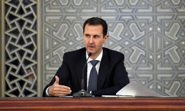Syrian President Bashar al-Assad as seen in Damascus, Syria November 14, 2017. SANA/Handout via REUTERS