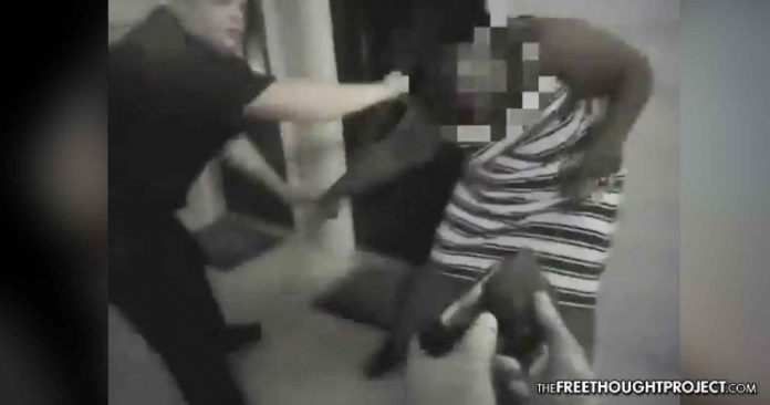 cop grab woman taser