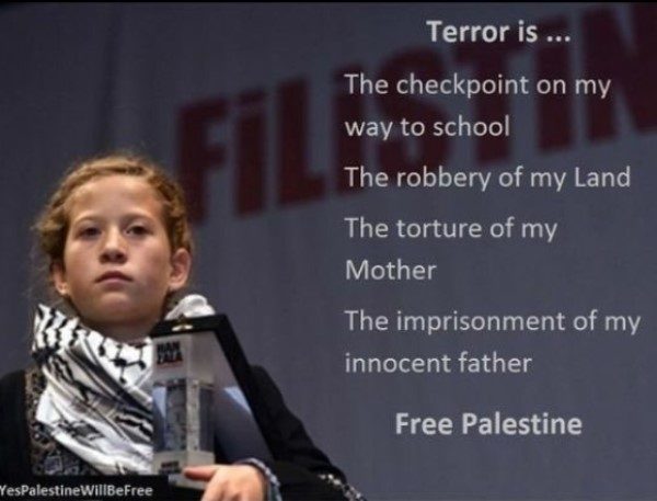 Click to enlarge Ahed Tamimi Palestinian girl activist