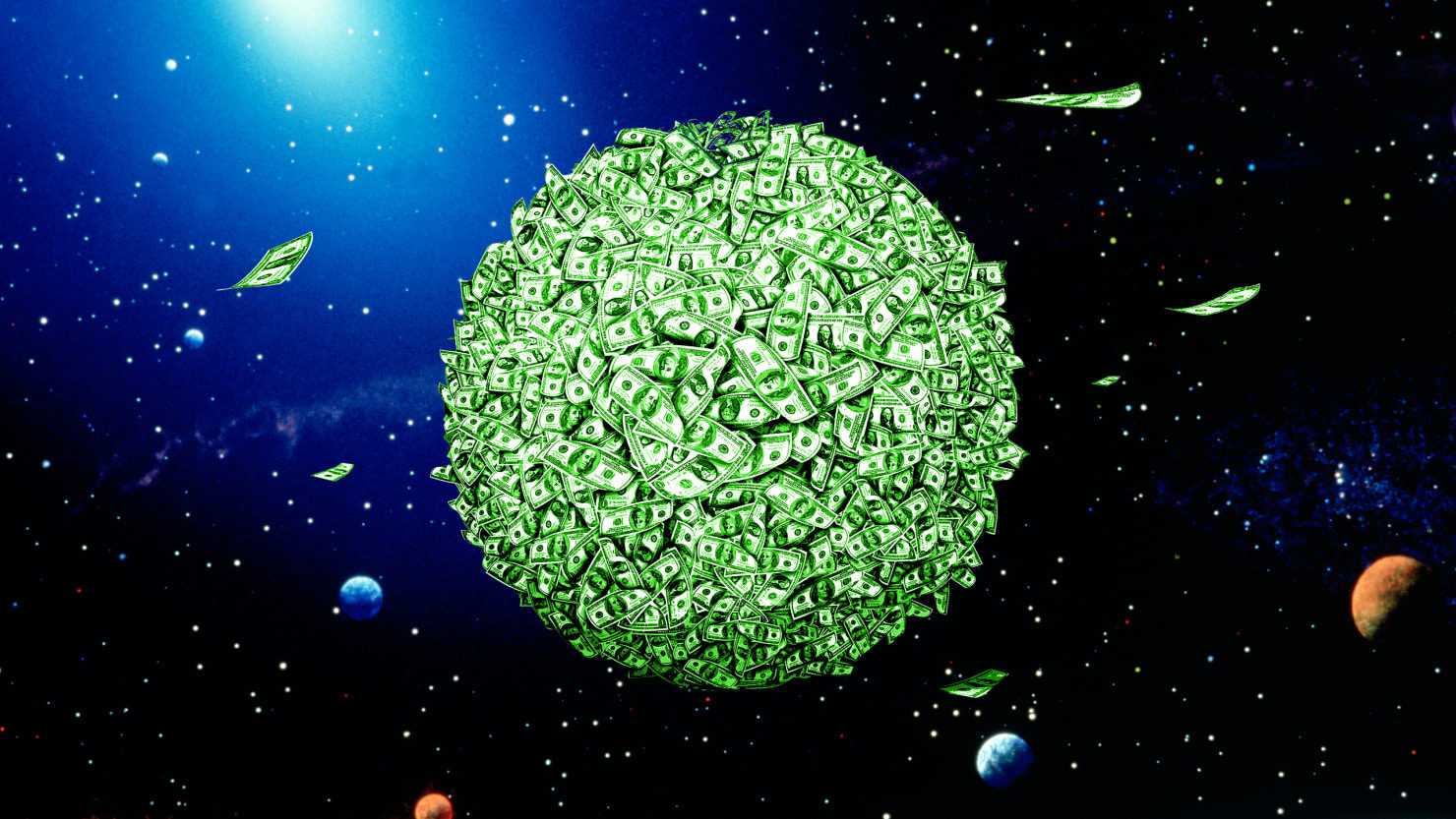 Click to enlarge money earth globe