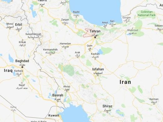 Iran earthquake map Dec 2017