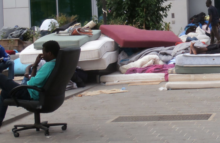 Click to enlarge Migrants in Paris, France