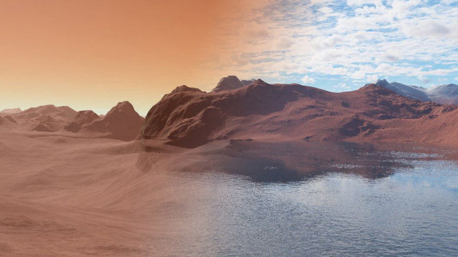 Mars oceans