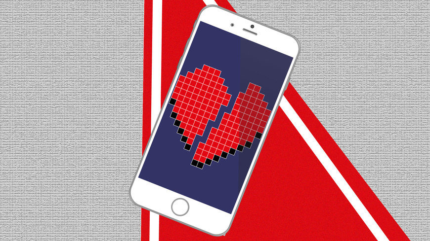 Click to enlarge text phone break-up heart broken