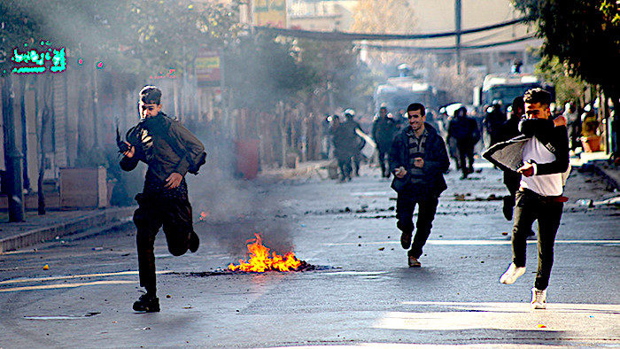 Kurdish protesters