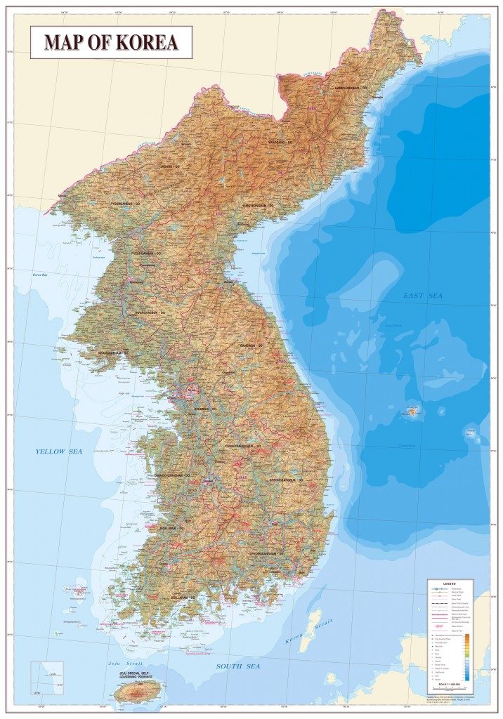 Click to enlarge map of Korea 1