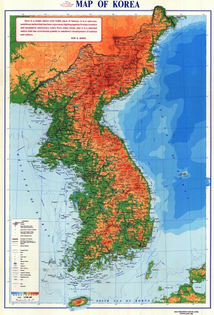 Click to enlarge Map of Korea 2