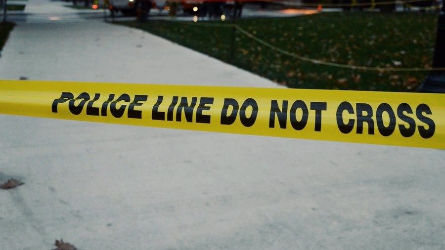 Police crossing tape