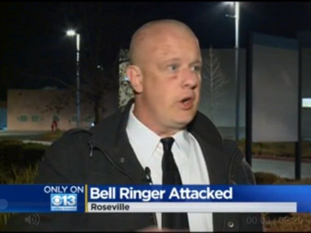 salvation army bellringer attacked