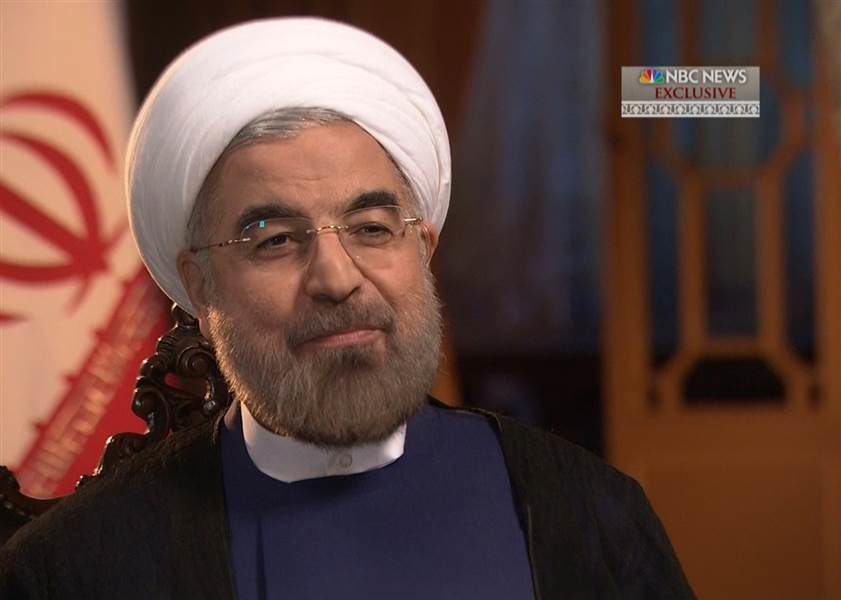 Click to enlarge Iranian President Hassan Rouhani