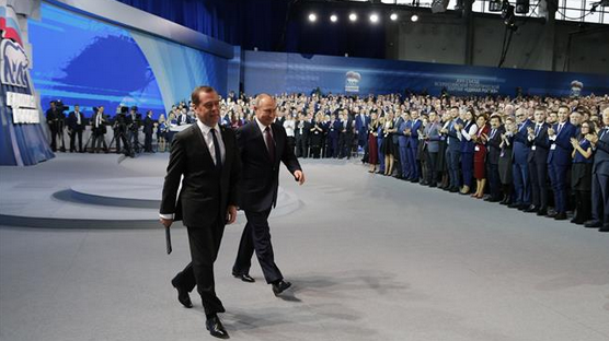Putin and Medvedev