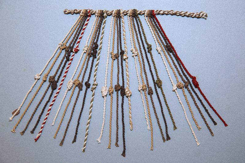 Click to enlarge khipu knots Inca code