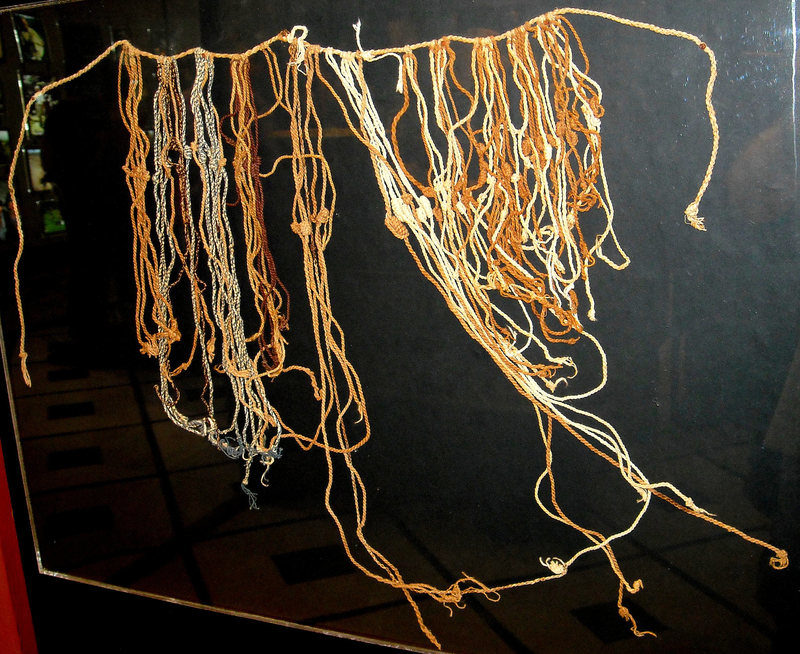 Click to enlarge Khipu Inca knot code