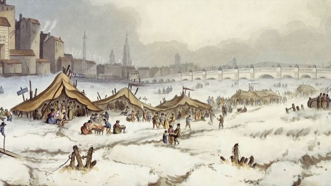 Frost fairs were once held on the River Thames.
