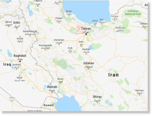 The epicentre was at Meshkin Dasht in Alborz Province, 50 km west of Tehran