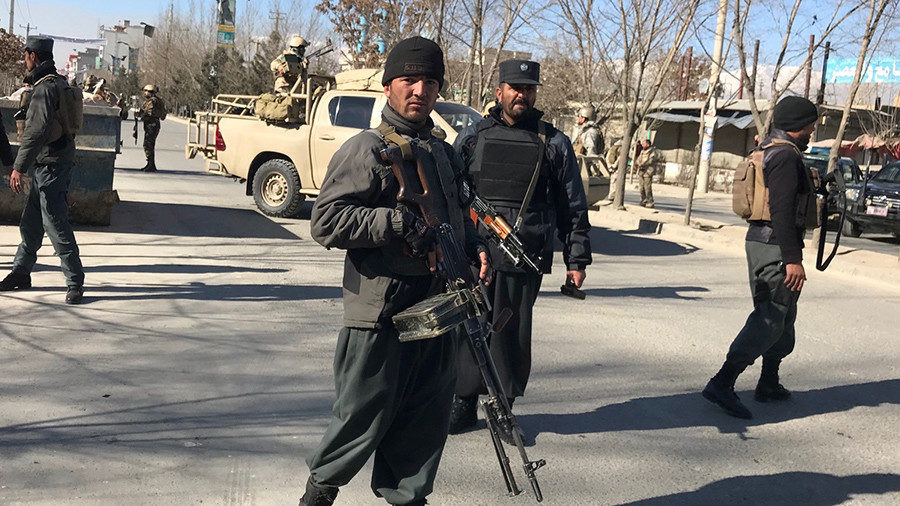 Afghan policemen blast Kabul