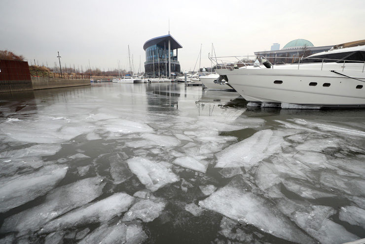 ice korean river