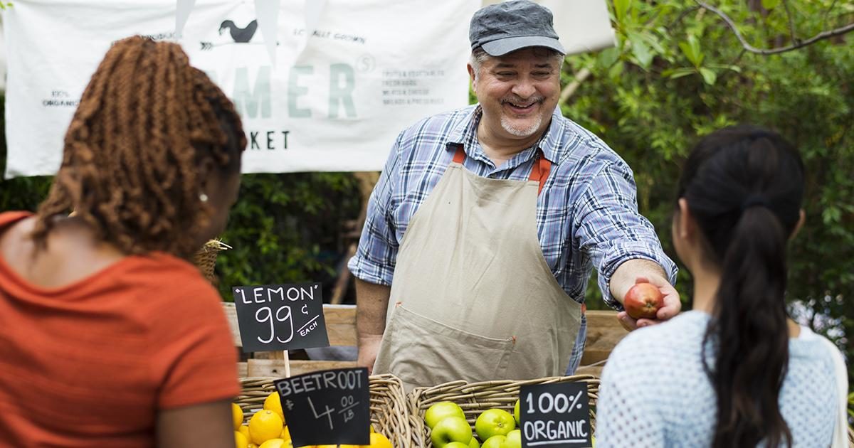 Click to enlarge farmers' market