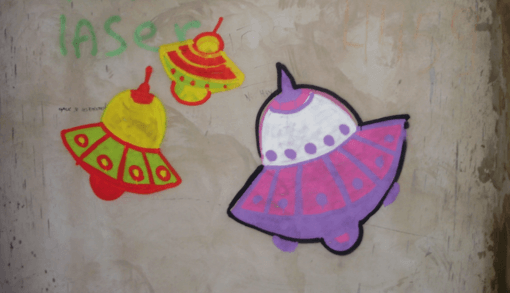 Click to enlarge UFO drawing