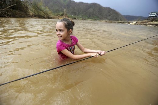 Click to enlarge Hurricane Maria swept away bridge