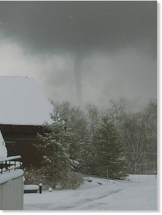 Waterspout near Peshawbestown