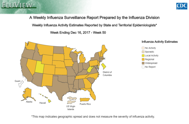 Click to enlarge CDC flu