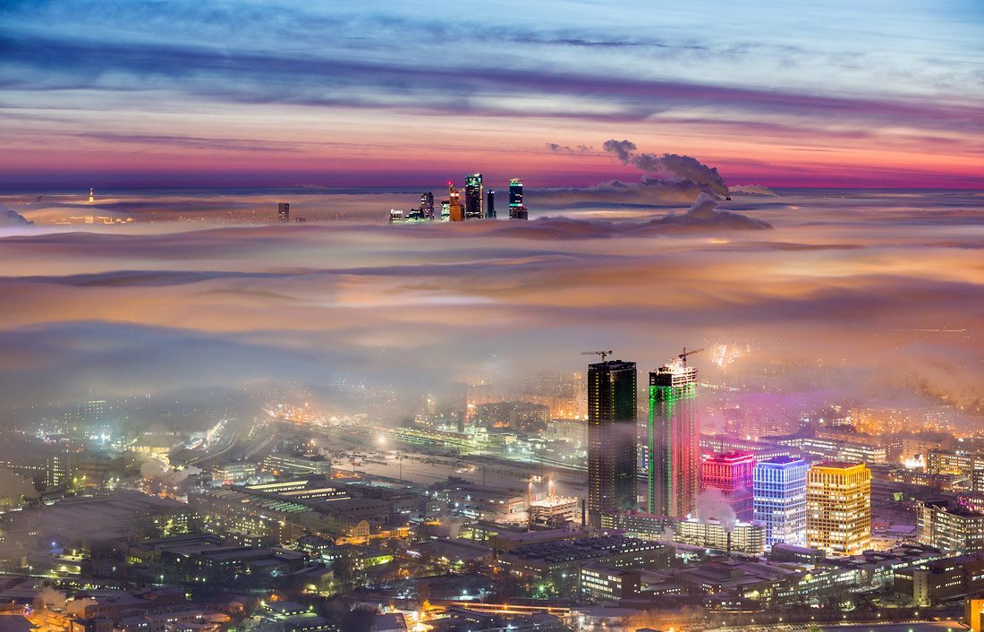 Click to enlarge Cloudy Moscow