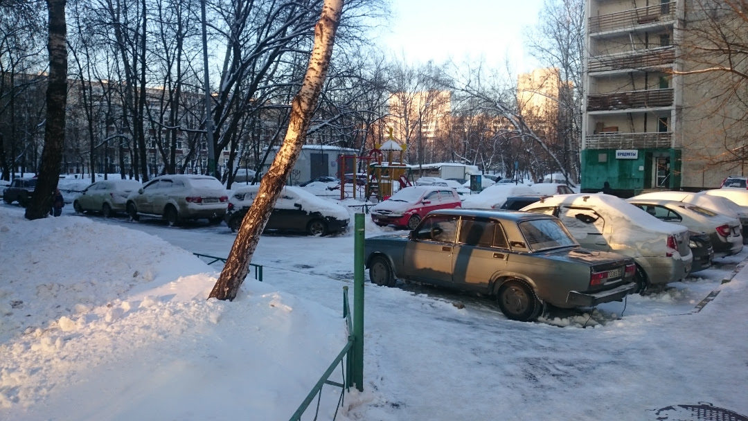 Moscow parking suburbs