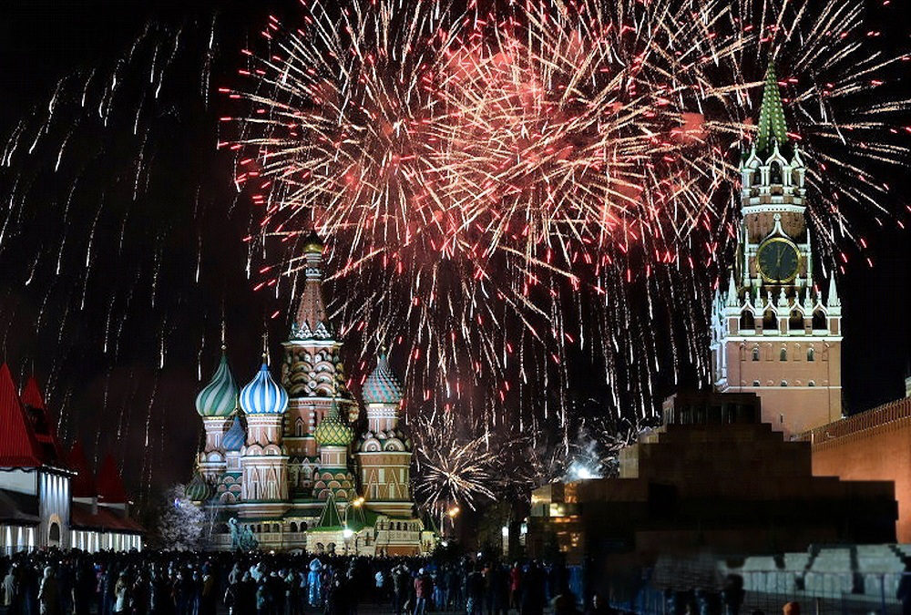New Year celebrations Russia Moscow