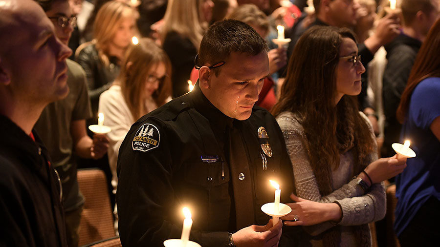 Candlelight vigil and service for Douglas county deputy sheriff Zackari Parrish