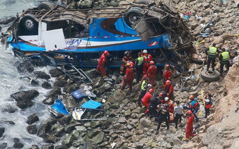 Click to enlarge Lima Peru bus crash