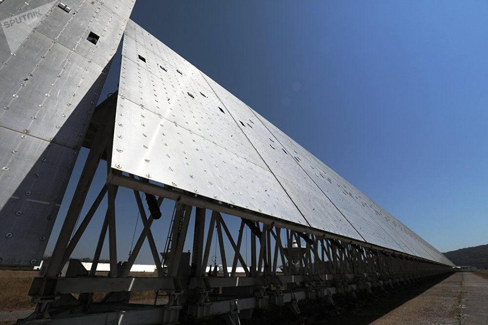 Click to enlarge A flat reflector of the RATAN-600 radio-telescope at the Special Astrophysical Observatory, Russian Academy of Sciences