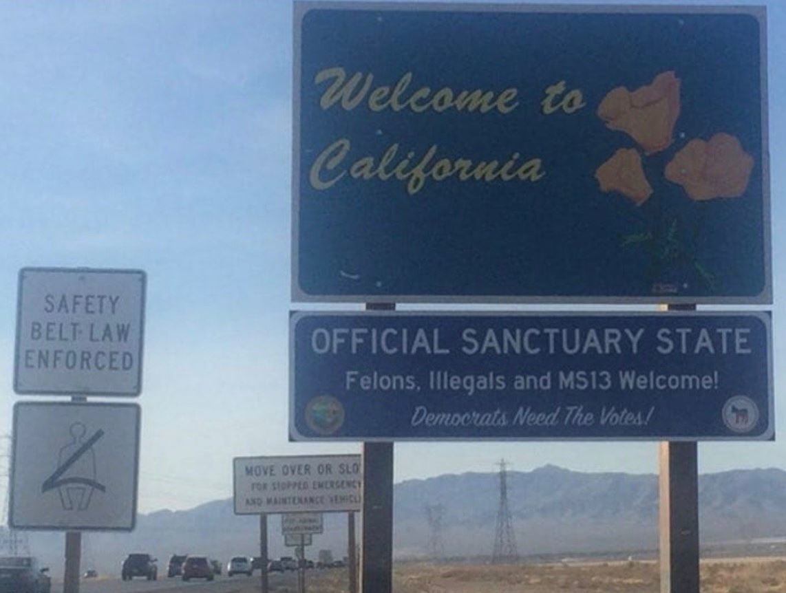 Click to enlarge california road sign