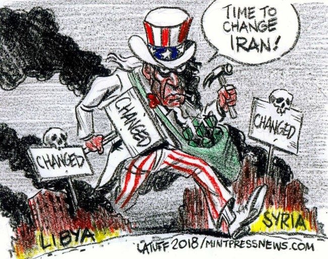 Iran cartoon Middle East