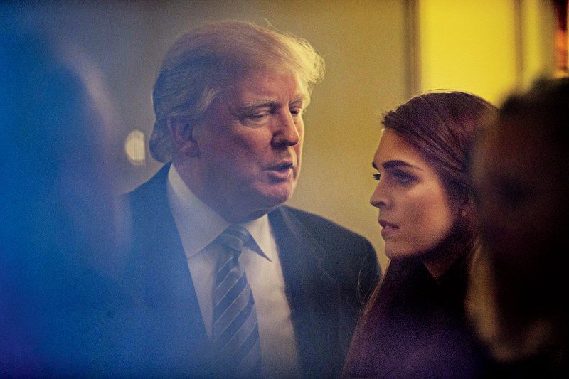 Hope Hicks and Donald Trump