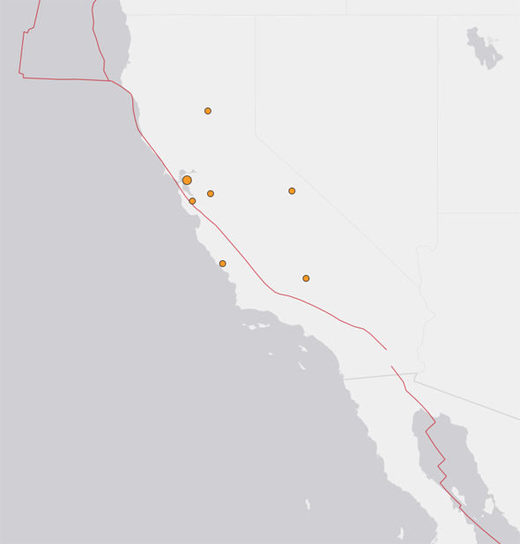 earthquakes California