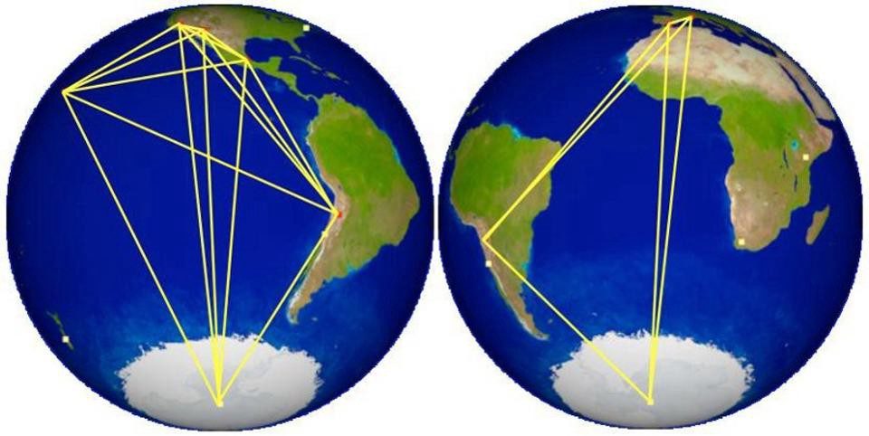 Click to enlarge location Event Horizon telescopres