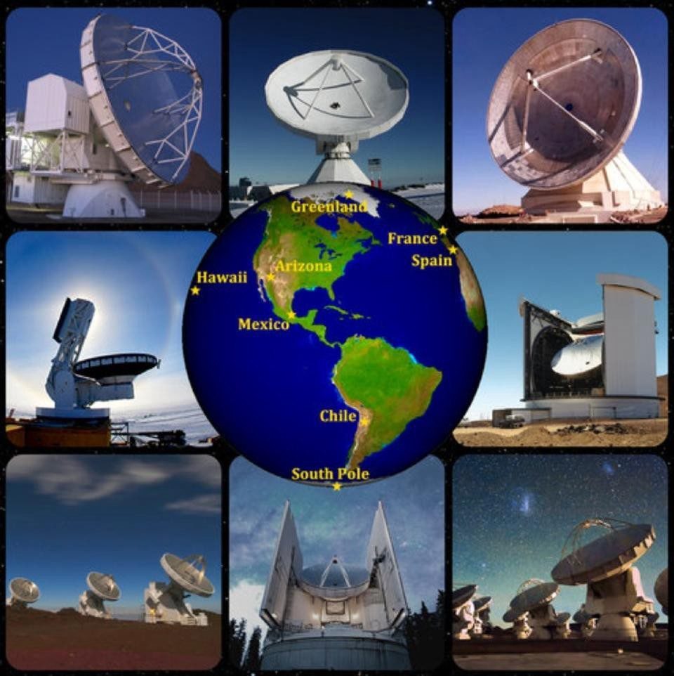 Click to enlarge telescopes black holes