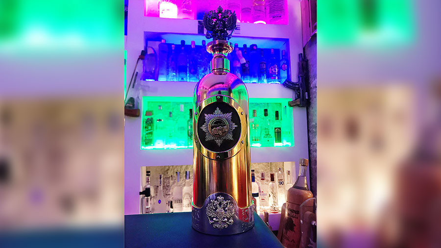 €1.3 million vodka bottle