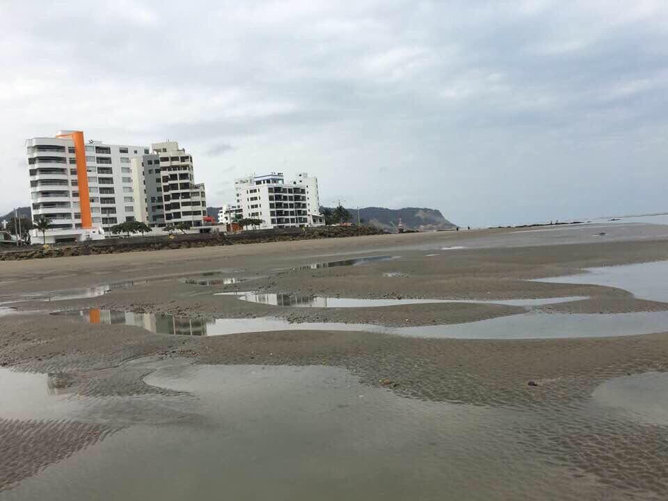 water receding ecuador jan 2018, water diasppears ecuador january 2018, ocean receding ecuador january 2018, ocean recedes ecuador jan 2018 The was no more water in Santa Rosa, Ecuador on January 3, 2018. via Twitter
