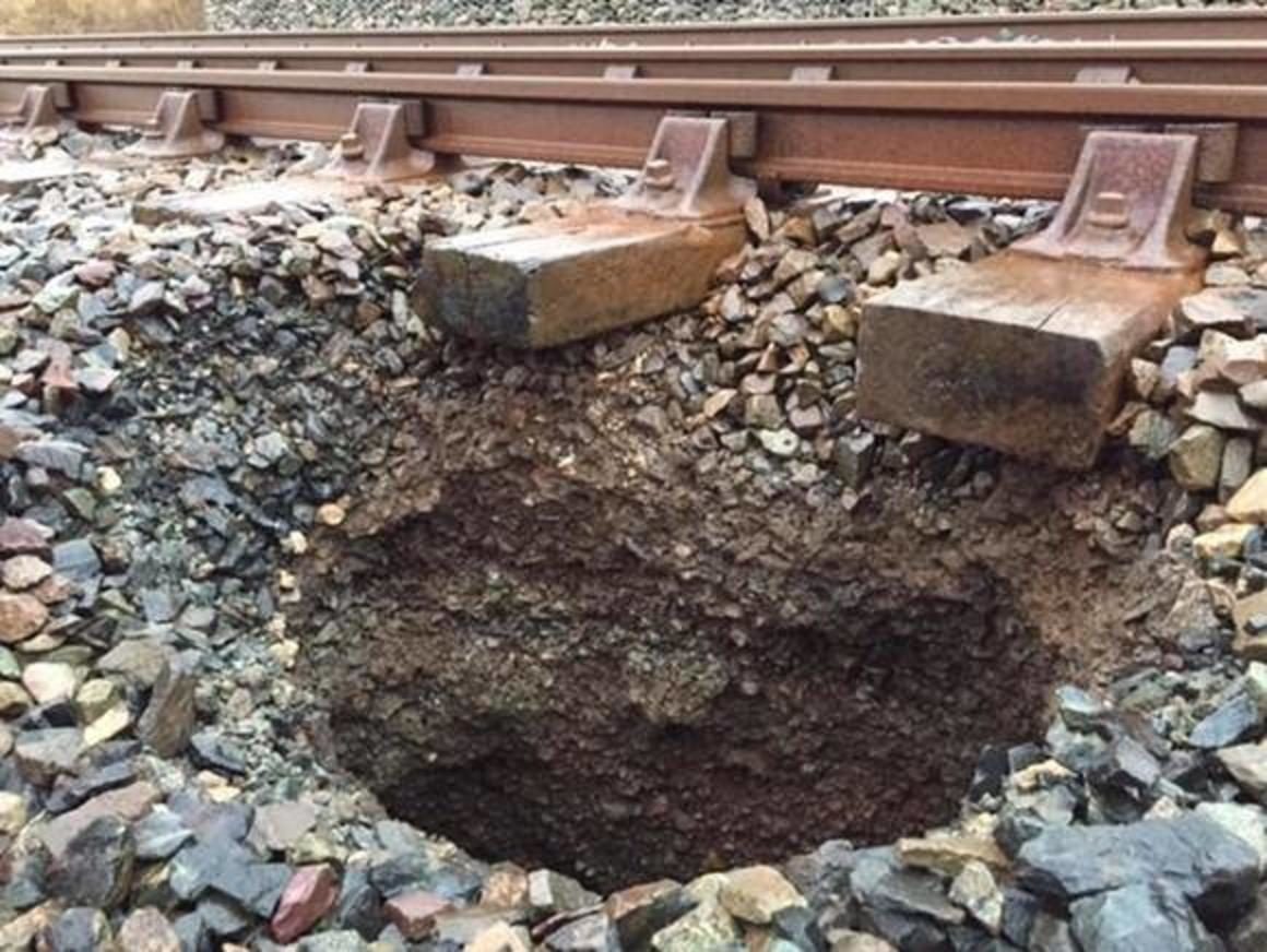 sinkhole rail storm eleanor