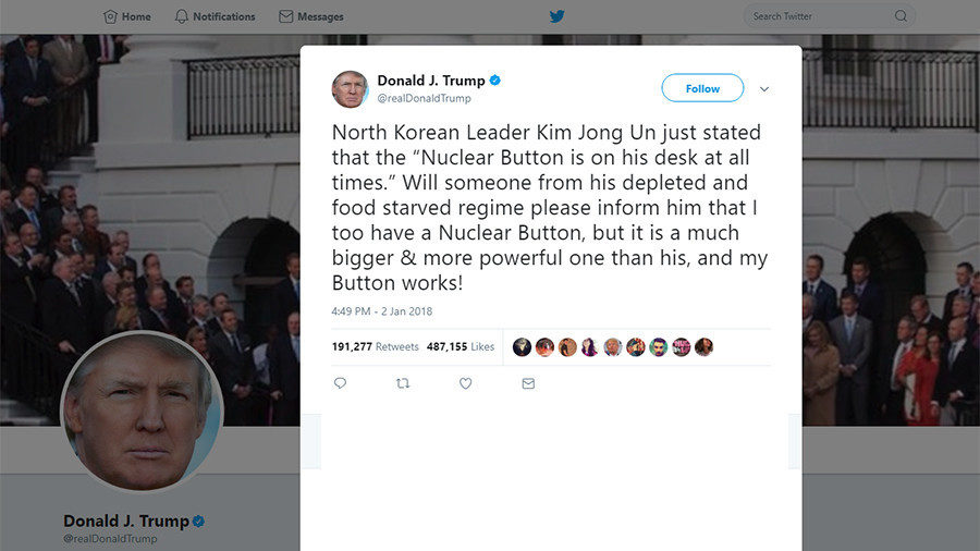 Twitter cites Trump’s ‘World Leader’ status for not banning him over nuke tweet