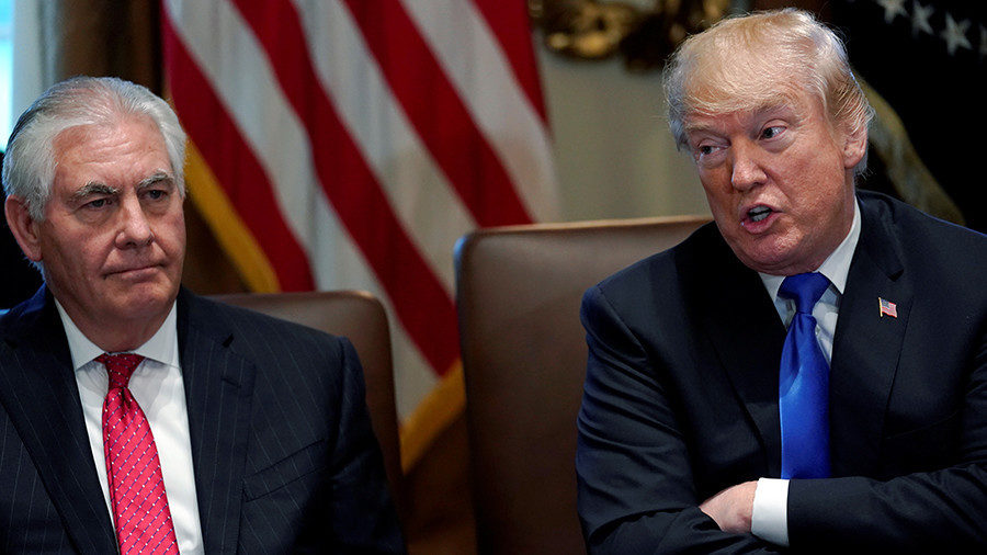 Rex Tillerson and Donald Trump