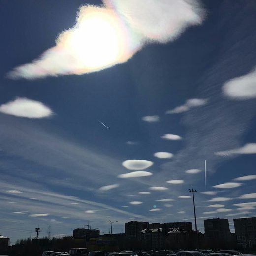 Click to enlarge Clouds over Syktyvkar