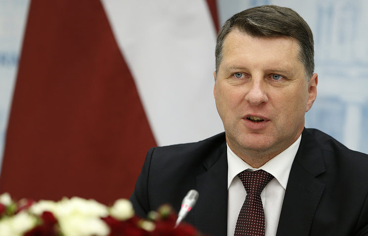 Latvian President Raimonds Vejonis