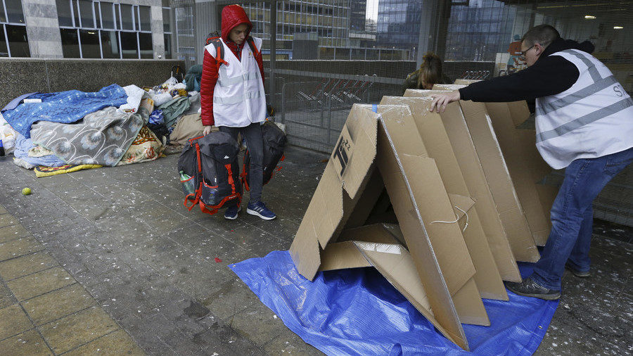 Click to enlarge Orig-Ami cardboard shelter