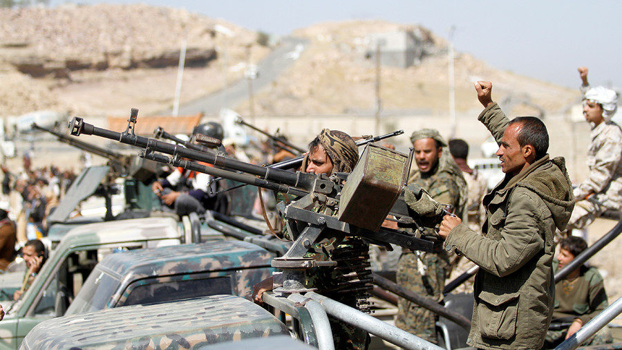 Click to enlarge FILE PHOTO Houthi fighters