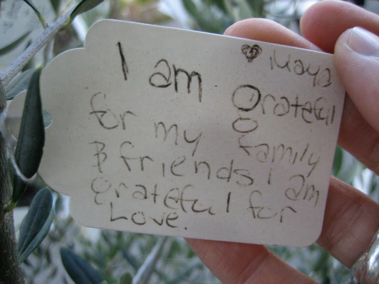 gratitude note