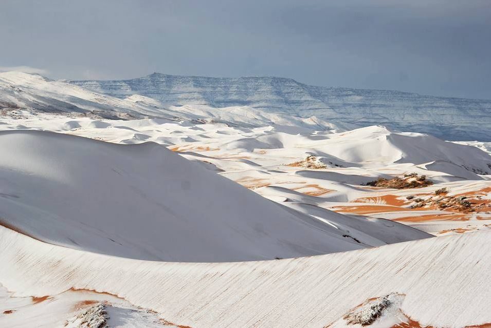 Click to enlarge Snow in the Sahara
